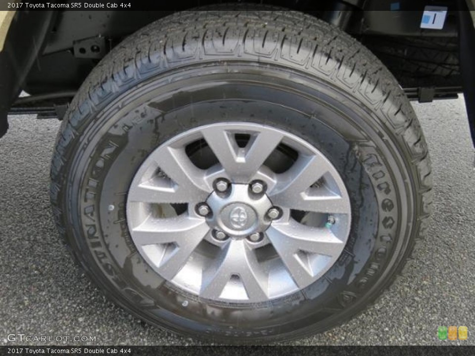 2017 Toyota Tacoma SR5 Double Cab 4x4 Wheel and Tire Photo #120698225
