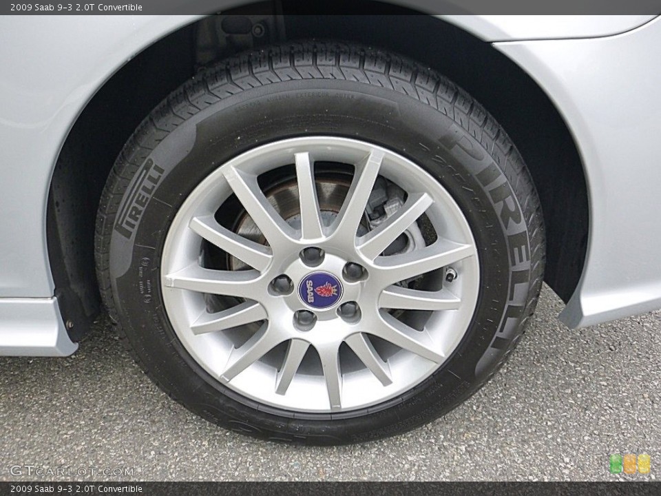 2009 Saab 9-3 2.0T Convertible Wheel and Tire Photo #120744047