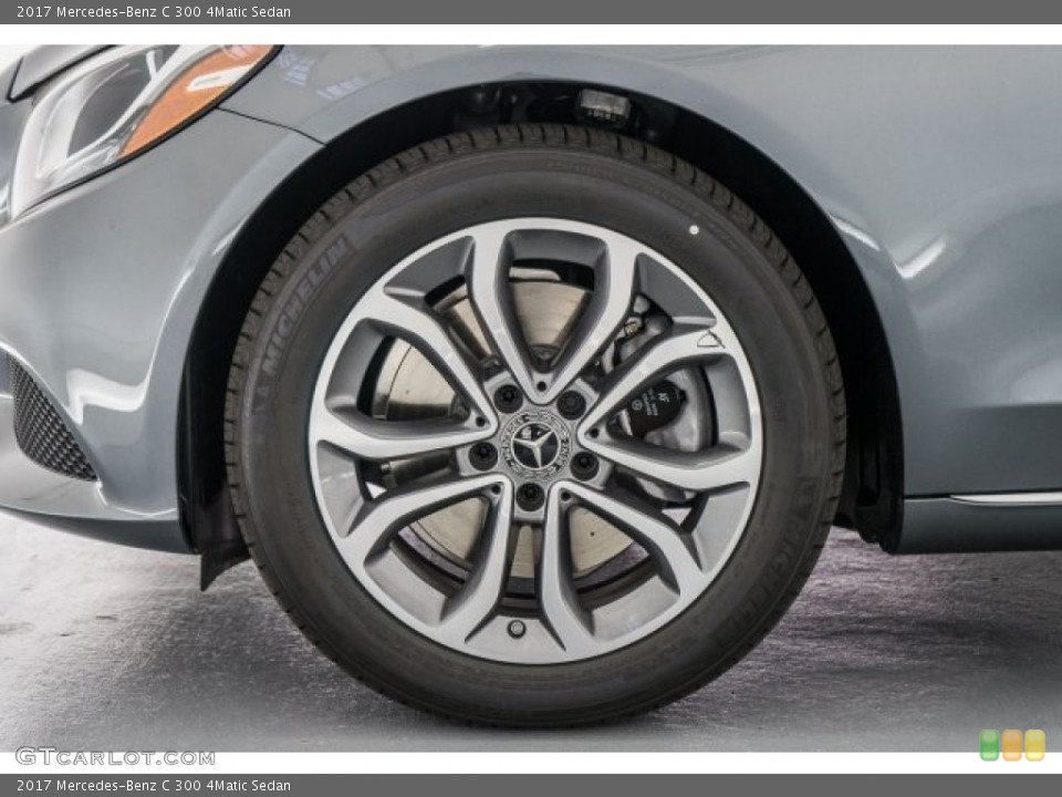 2017 Mercedes-Benz C 300 4Matic Sedan Wheel and Tire Photo #120940360