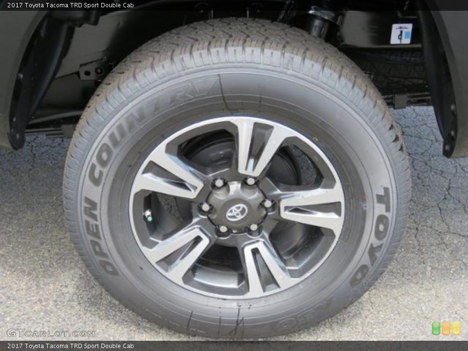 2017 Toyota Tacoma TRD Sport Double Cab Wheel and Tire Photo #121051031
