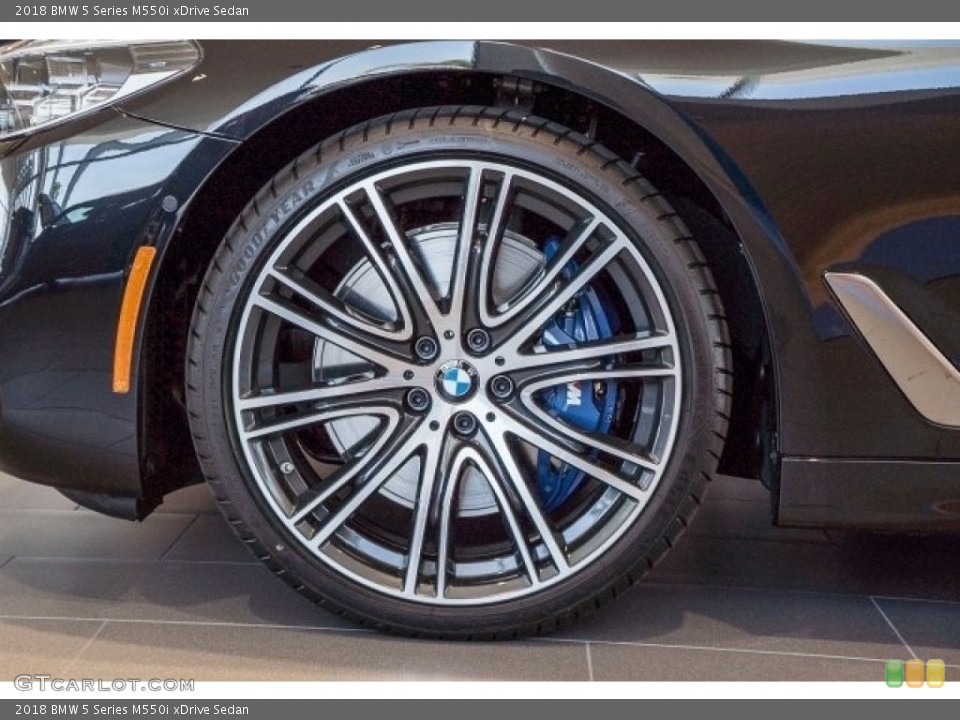 2018 BMW 5 Series M550i xDrive Sedan Wheel and Tire Photo #121131360