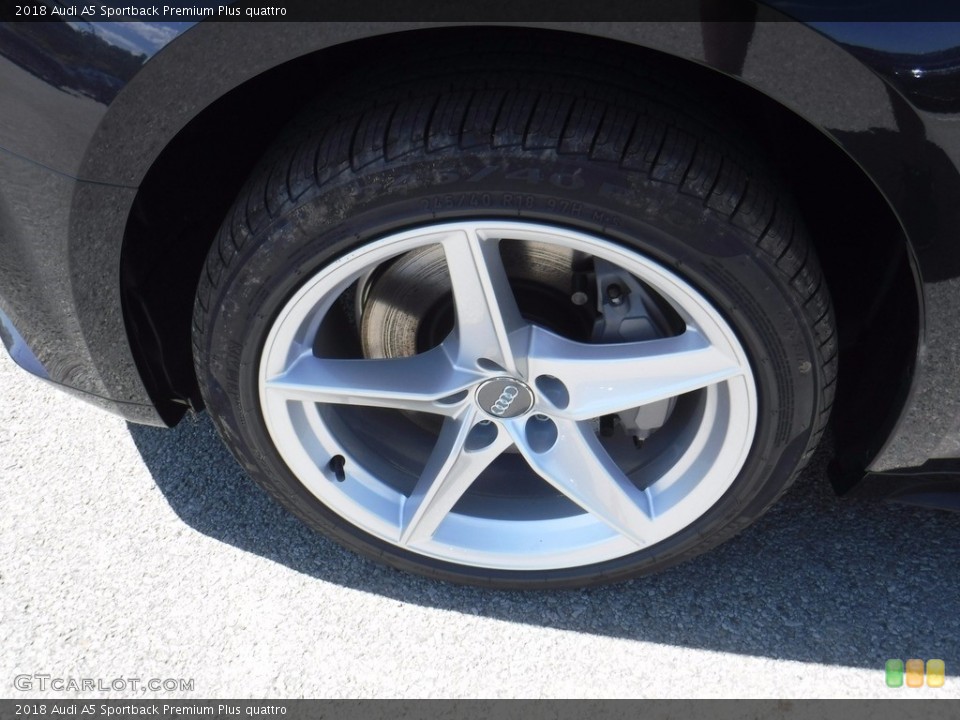 2018 Audi A5 Sportback Premium Plus quattro Wheel and Tire Photo #121175010