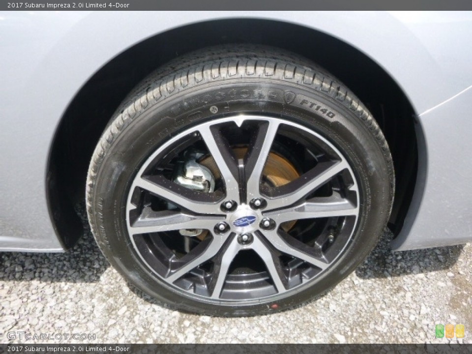 2017 Subaru Impreza 2.0i Limited 4-Door Wheel and Tire Photo #121226306