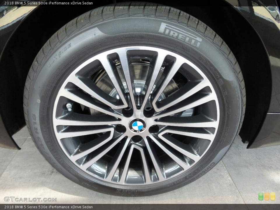 2018 BMW 5 Series 530e iPerfomance xDrive Sedan Wheel and Tire Photo #121302140