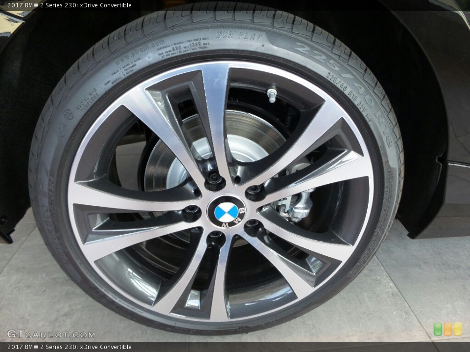 2017 BMW 2 Series 230i xDrive Convertible Wheel and Tire Photo #121302803