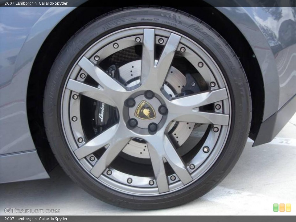 2007 Lamborghini Gallardo Spyder Wheel and Tire Photo #12138516