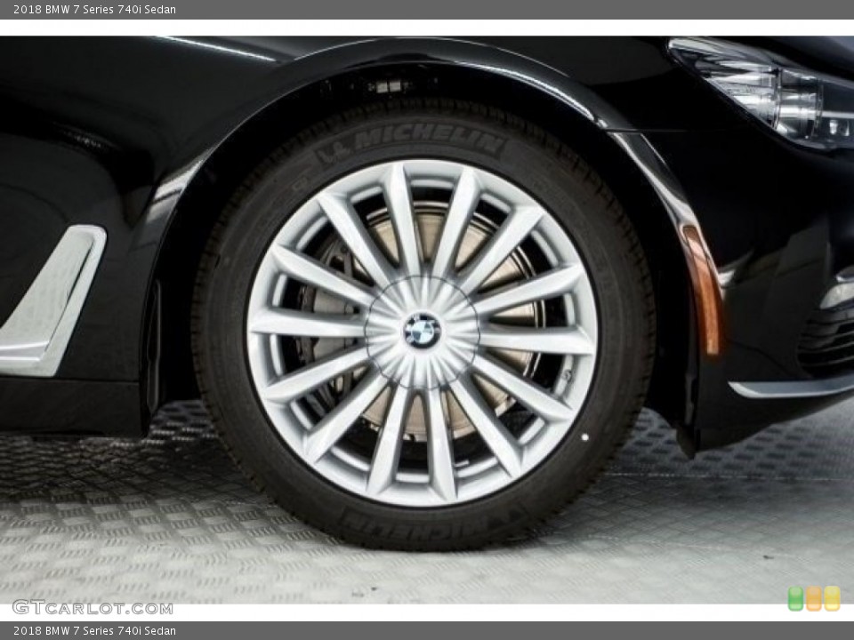 2018 BMW 7 Series 740i Sedan Wheel and Tire Photo #121400948