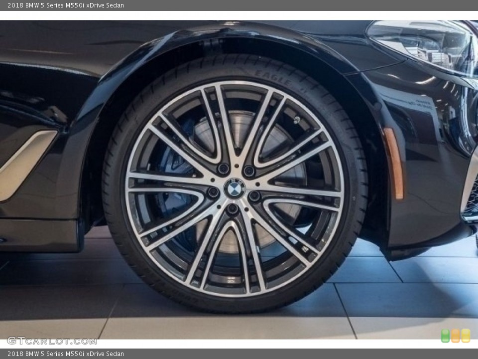 2018 BMW 5 Series M550i xDrive Sedan Wheel and Tire Photo #121401137