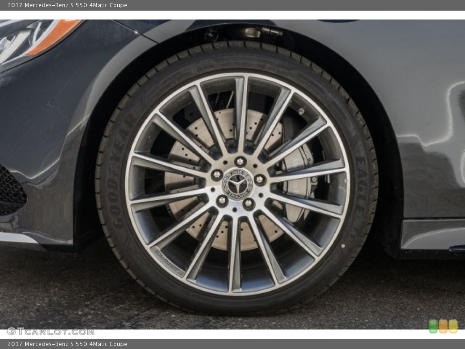 2017 Mercedes-Benz S 550 4Matic Coupe Wheel and Tire Photo #121565020