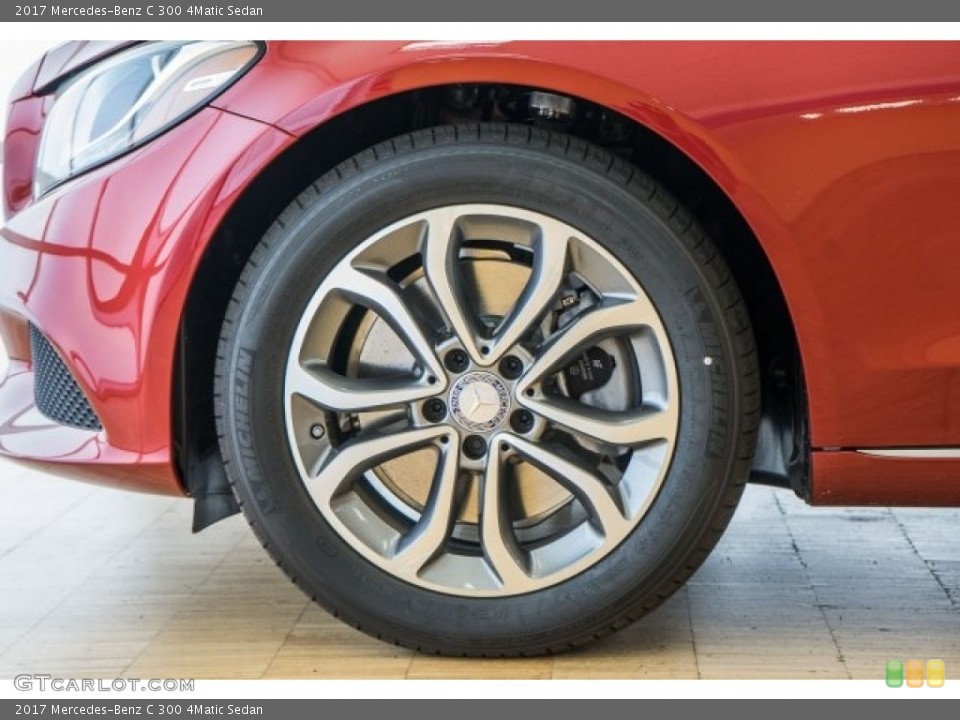 2017 Mercedes-Benz C 300 4Matic Sedan Wheel and Tire Photo #121624437