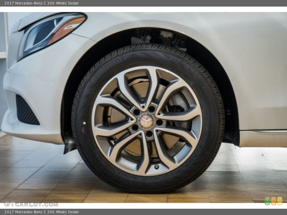 2017 Mercedes-Benz C 300 4Matic Sedan Wheel and Tire Photo #121625169