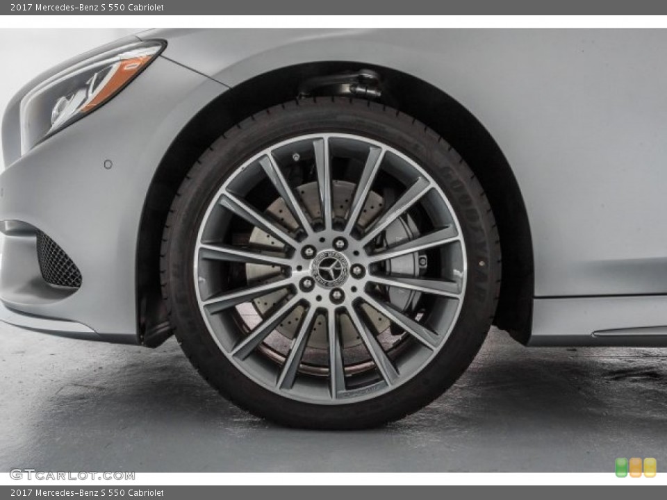 2017 Mercedes-Benz S 550 Cabriolet Wheel and Tire Photo #121627386
