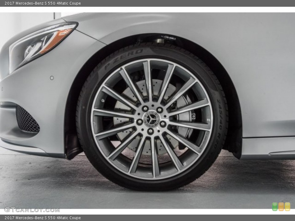 2017 Mercedes-Benz S 550 4Matic Coupe Wheel and Tire Photo #121627731