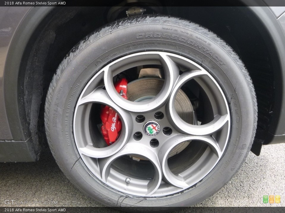 2018 Alfa Romeo Stelvio Sport AWD Wheel and Tire Photo #121632441