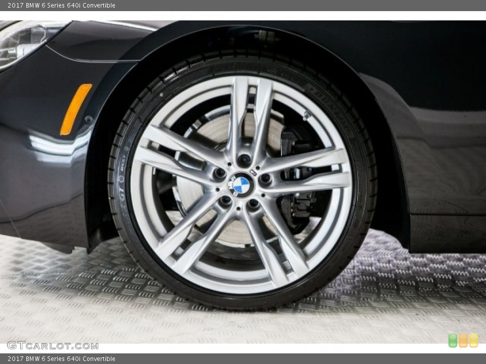 2017 BMW 6 Series 640i Convertible Wheel and Tire Photo #121680201