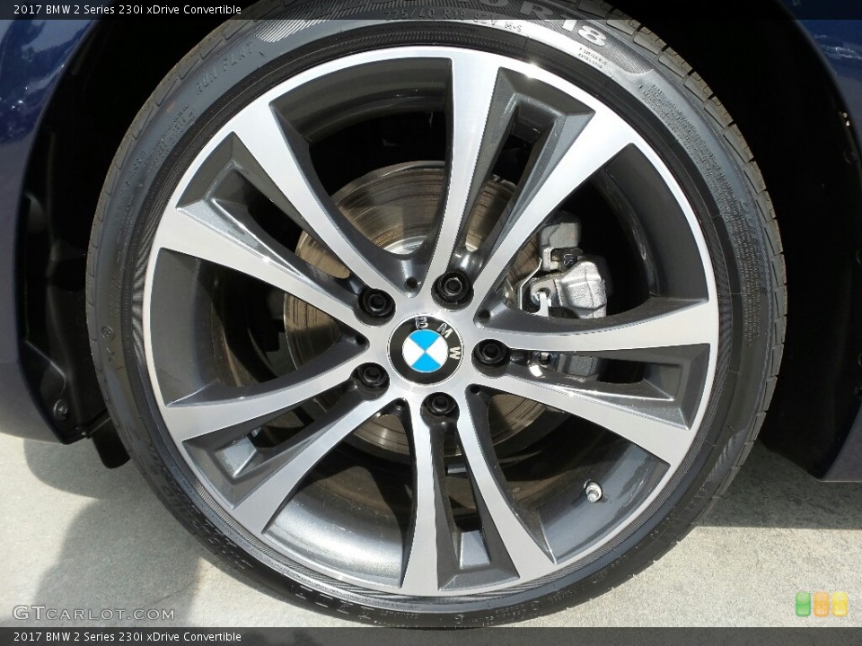 2017 BMW 2 Series 230i xDrive Convertible Wheel and Tire Photo #121760094