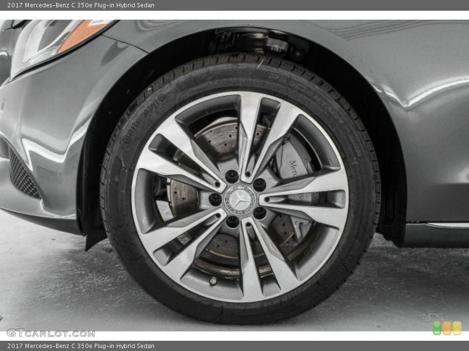 2017 Mercedes-Benz C 350e Plug-in Hybrid Sedan Wheel and Tire Photo #121806465