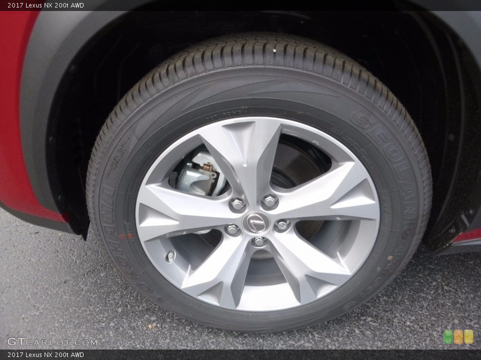 2017 Lexus NX 200t AWD Wheel and Tire Photo #121883788