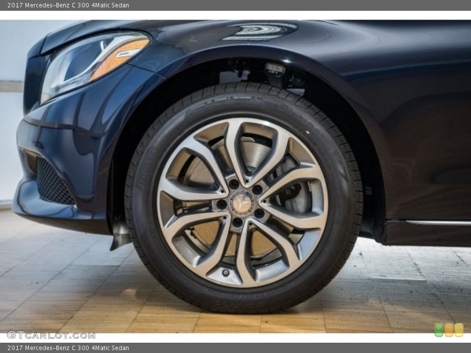 2017 Mercedes-Benz C 300 4Matic Sedan Wheel and Tire Photo #121965755