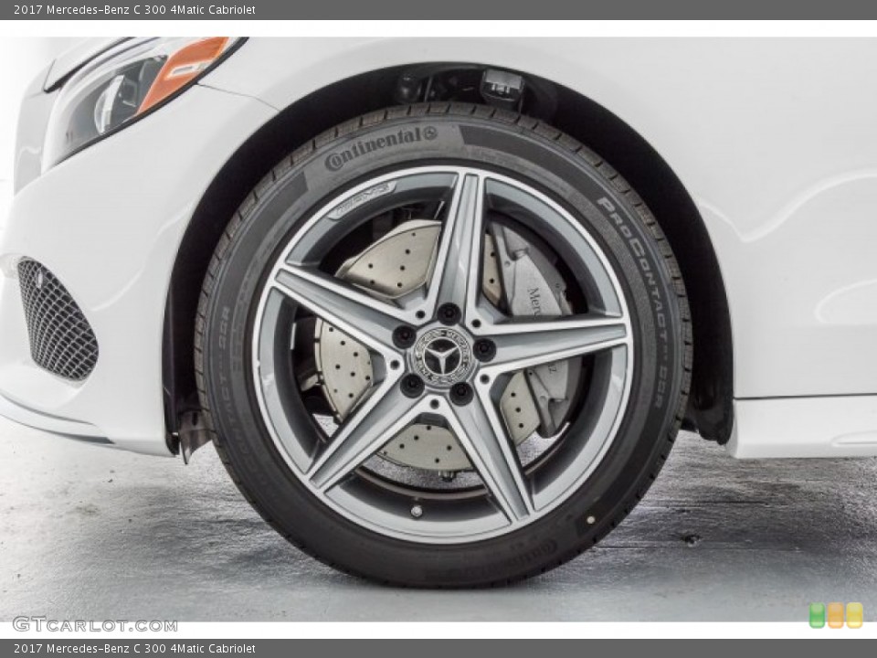 2017 Mercedes-Benz C 300 4Matic Cabriolet Wheel and Tire Photo #121965962