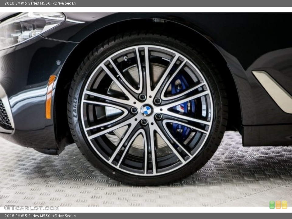 2018 BMW 5 Series M550i xDrive Sedan Wheel and Tire Photo #121983476