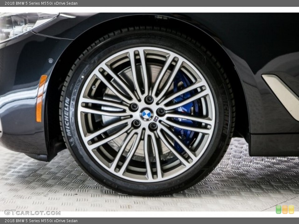 2018 BMW 5 Series M550i xDrive Sedan Wheel and Tire Photo #121983902