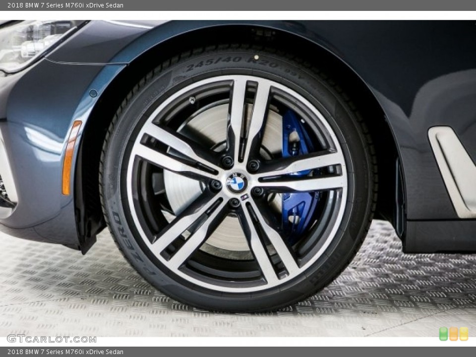 2018 BMW 7 Series M760i xDrive Sedan Wheel and Tire Photo #122018577