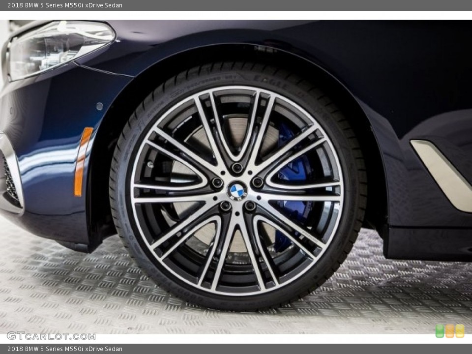 2018 BMW 5 Series M550i xDrive Sedan Wheel and Tire Photo #122097065