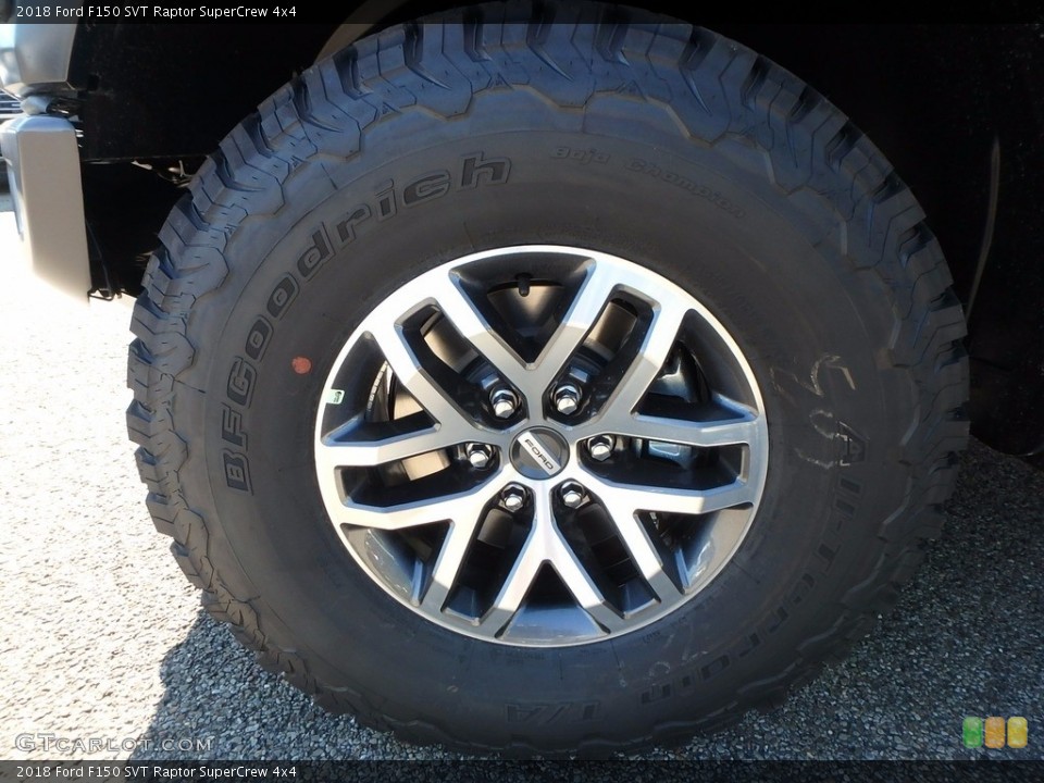 2018 Ford F150 SVT Raptor SuperCrew 4x4 Wheel and Tire Photo #122101283