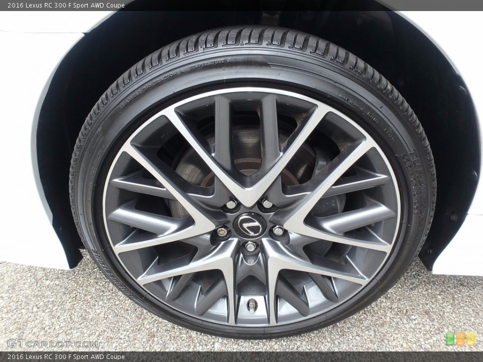 2016 Lexus RC 300 F Sport AWD Coupe Wheel and Tire Photo #122176052