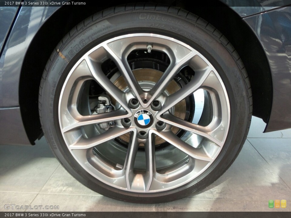 2017 BMW 3 Series 330i xDrive Gran Turismo Wheel and Tire Photo #122187788