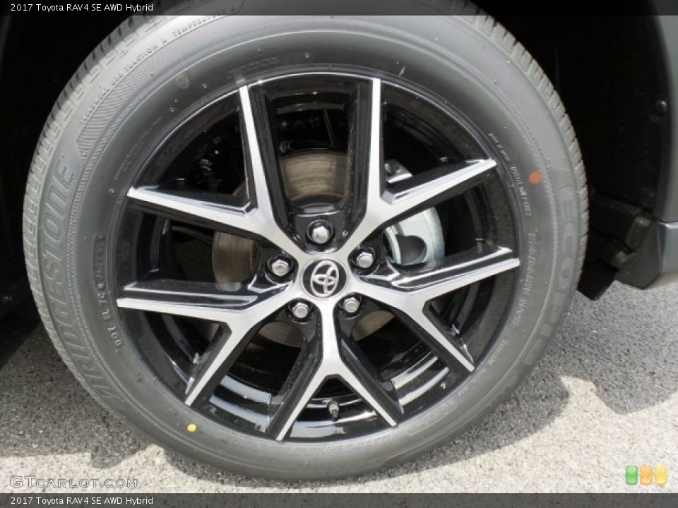 2017 Toyota RAV4 SE AWD Hybrid Wheel and Tire Photo #122218764