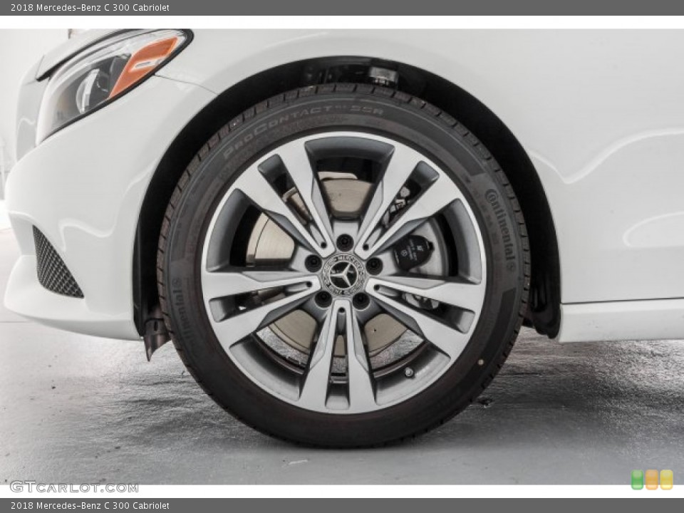 2018 Mercedes-Benz C 300 Cabriolet Wheel and Tire Photo #122350000