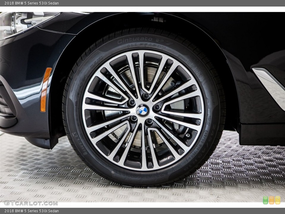 2018 BMW 5 Series 530i Sedan Wheel and Tire Photo #122404701