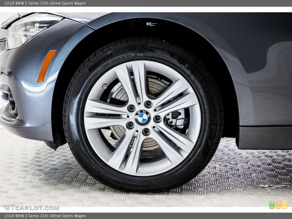 2018 BMW 3 Series 330i xDrive Sports Wagon Wheel and Tire Photo #122407725