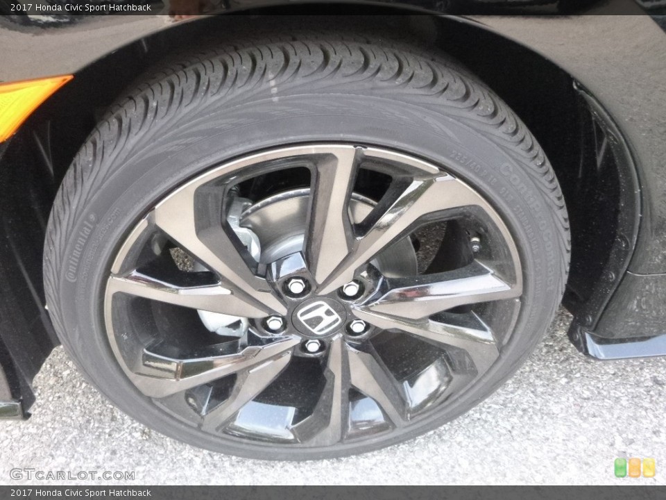 2017 Honda Civic Sport Hatchback Wheel and Tire Photo #122421789