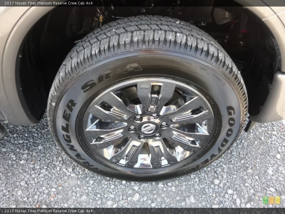 2017 Nissan Titan Platinum Reserve Crew Cab 4x4 Wheel and Tire Photo #122435104