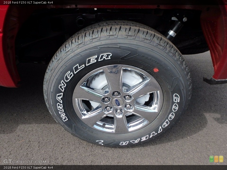 2018 Ford F150 XLT SuperCab 4x4 Wheel and Tire Photo #122517987