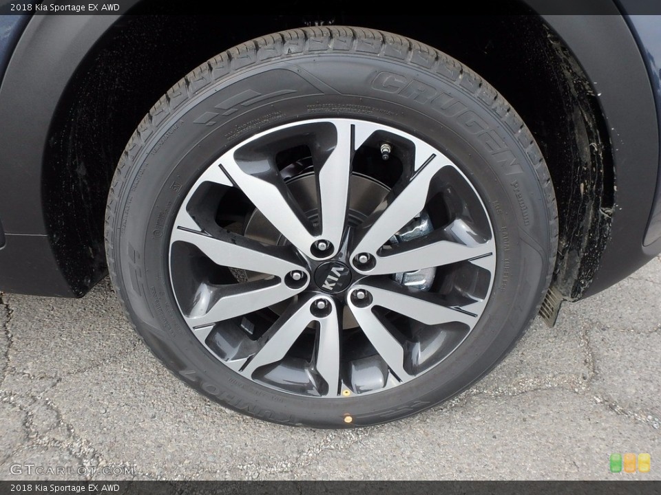 2018 Kia Sportage EX AWD Wheel and Tire Photo #122575101
