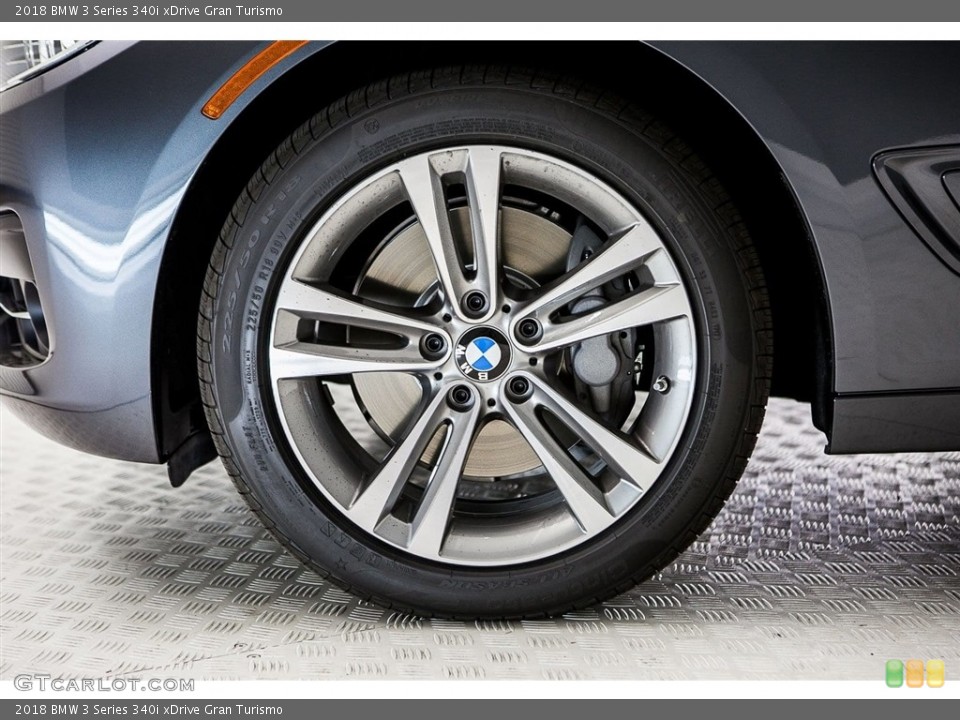2018 BMW 3 Series 340i xDrive Gran Turismo Wheel and Tire Photo #122607725