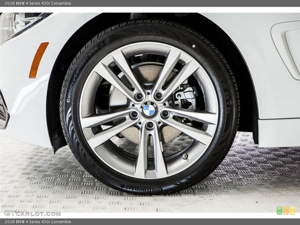 2018 BMW 4 Series 430i Convertible Wheel and Tire Photo #122632522