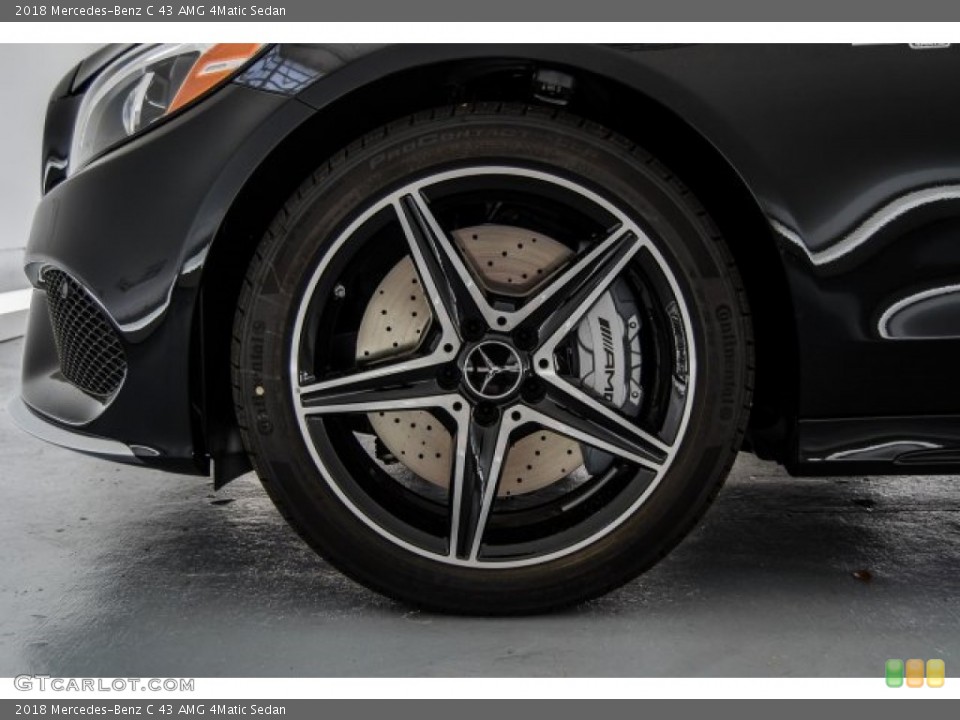 2018 Mercedes-Benz C 43 AMG 4Matic Sedan Wheel and Tire Photo #122681822
