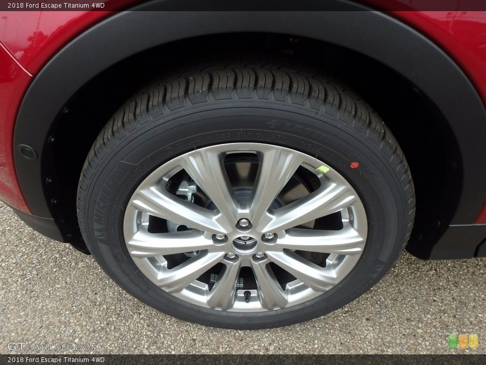 2018 Ford Escape Titanium 4WD Wheel and Tire Photo #122770016