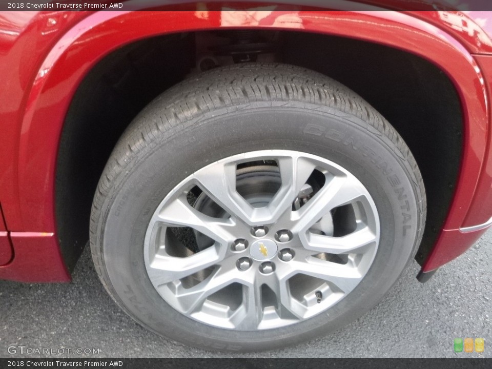 2018 Chevrolet Traverse Premier AWD Wheel and Tire Photo #122915511