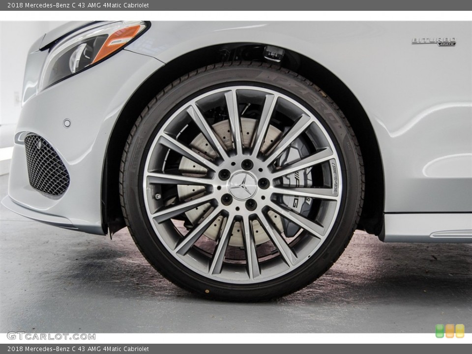 2018 Mercedes-Benz C 43 AMG 4Matic Cabriolet Wheel and Tire Photo #123004802