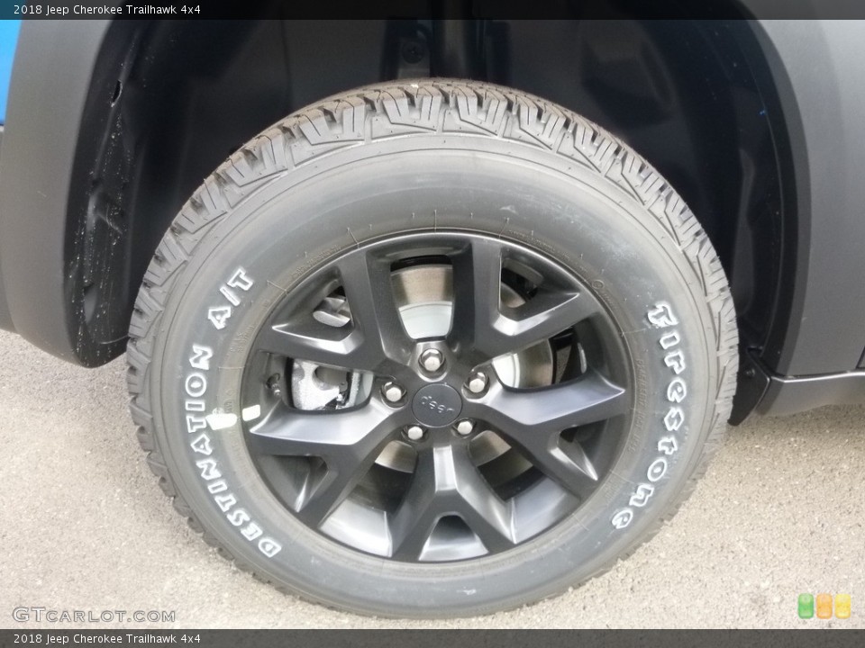 2018 Jeep Cherokee Trailhawk 4x4 Wheel and Tire Photo #123018408