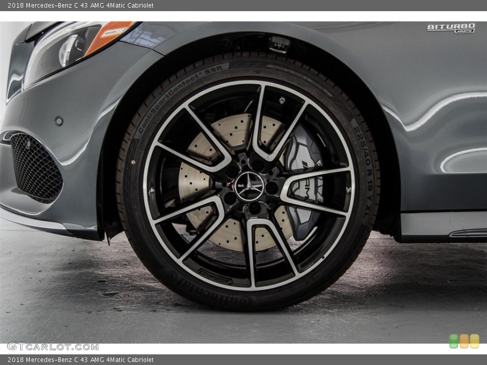 2018 Mercedes-Benz C 43 AMG 4Matic Cabriolet Wheel and Tire Photo #123056080