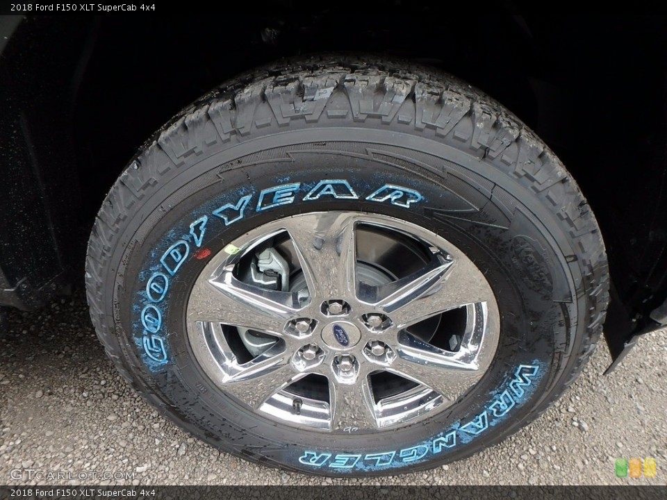 2018 Ford F150 XLT SuperCab 4x4 Wheel and Tire Photo #123164223