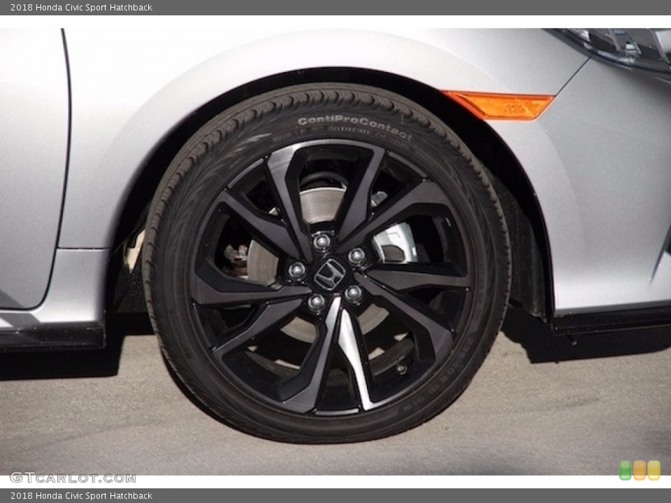 2018 Honda Civic Sport Hatchback Wheel and Tire Photo #123182219