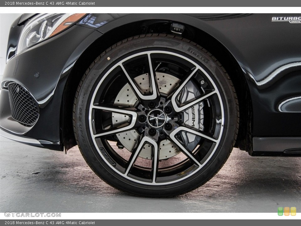 2018 Mercedes-Benz C 43 AMG 4Matic Cabriolet Wheel and Tire Photo #123246715